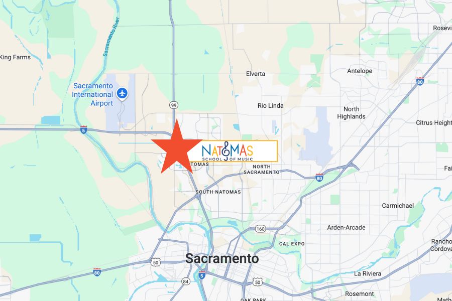 map with natomas location highlighted
